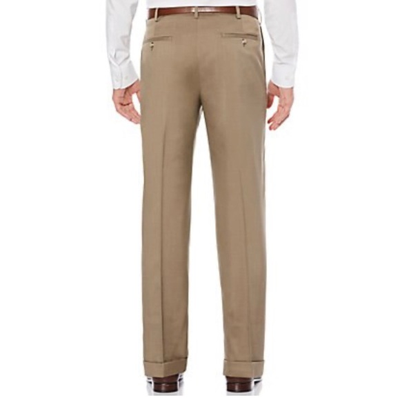 Savane Pants Mens Khaki Dress Slacks With Cuff Poshmark